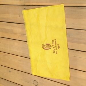 Goyard Paris Yellow Dust Bag Sleeve - New